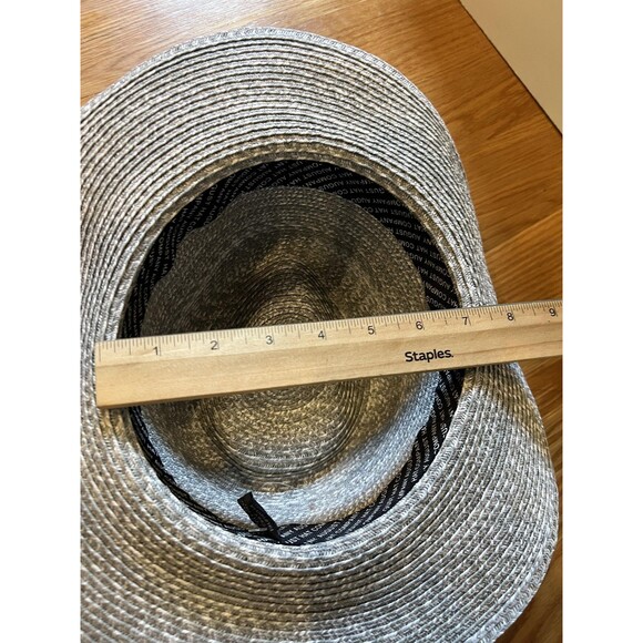 August Hat Company Hat Fedora Womens Medium Wide Brim Straw Summer Sun NEW - Picture 9 of 9